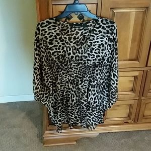 INC Sheer dolman sleeve blouse