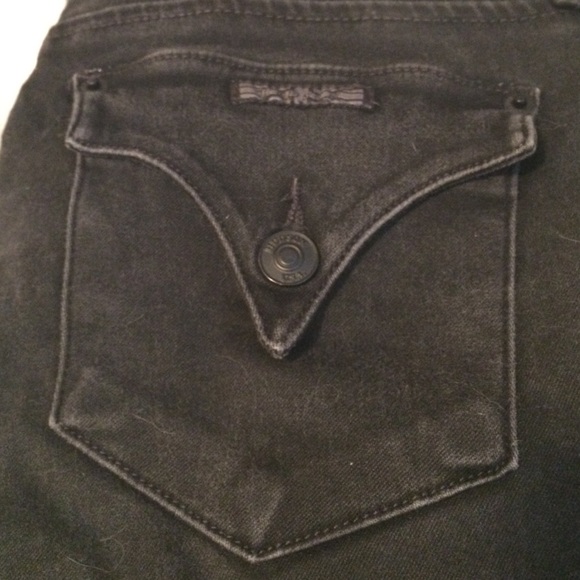 Hudson Skinny Jeans: Black Denim: Size 28