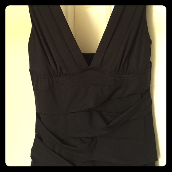 Chic LBD with flattering detail