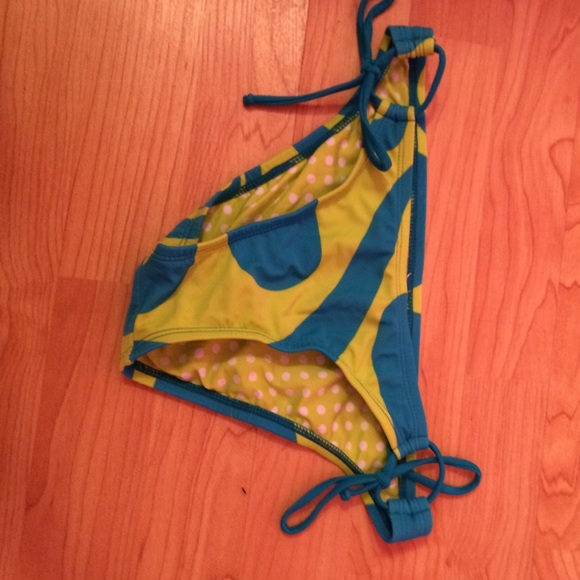 Bathing Suit Bottom; Blue & Green