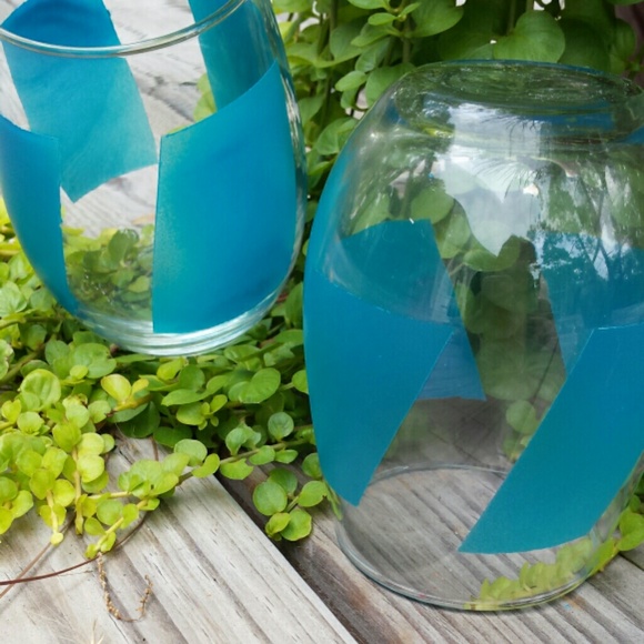 Sea Glass Blue Summer Wine Glass