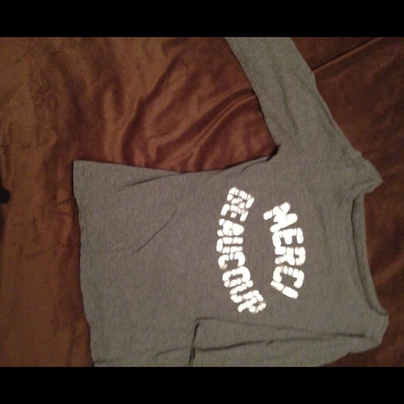 Merci Beaucoup grey 1/4 sleeve shirt