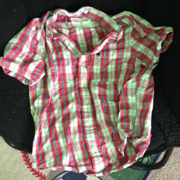 A button up kids abrercrombie shirt