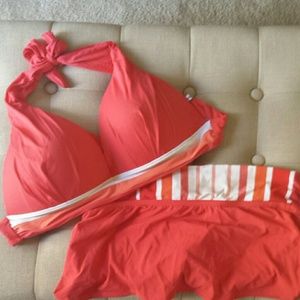 2 piece bikini with skirted bottom