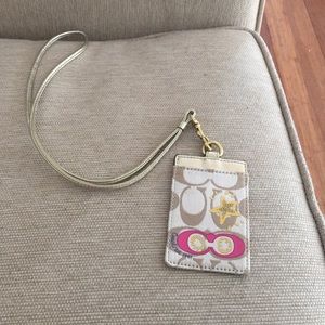 Coach Id lanyard