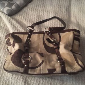 Brown coach bag