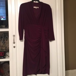 12P Evan Picone Eggplant Cocktail Dress