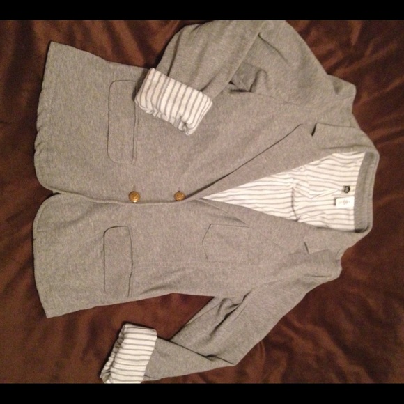 Grey nautical blazer