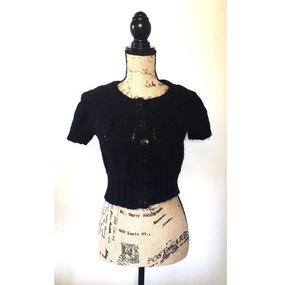 H&M Short Sleeve Button-up Sweater