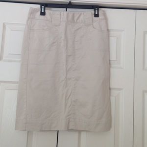 Khaki long skirt