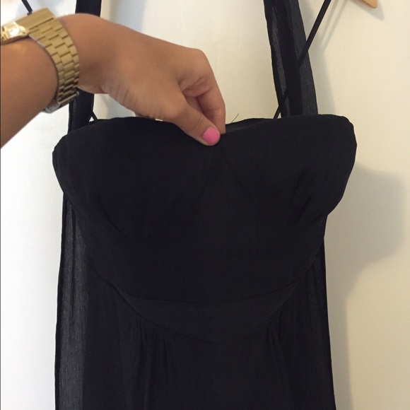 Strapless Chiffon Dress