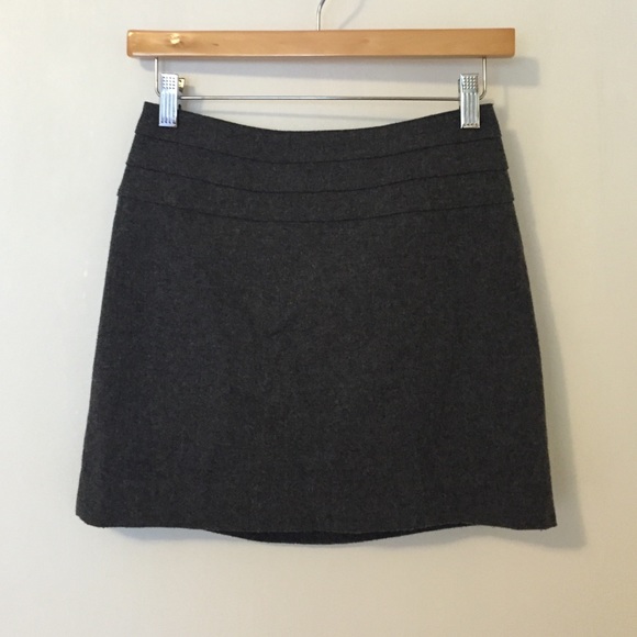Wool mini skirt