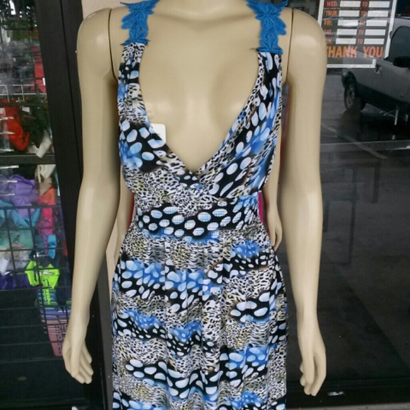 Summer/Evening dress 95% polyester 5% spandex - Picture 1 of 3