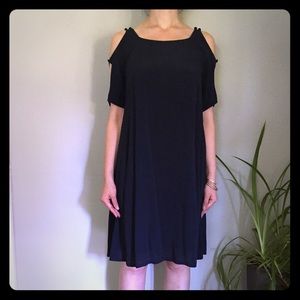 Anthropologie Dress Small Navy
