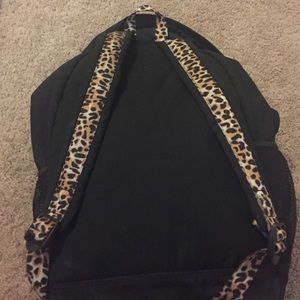 VS PINK black and cheetah back pack