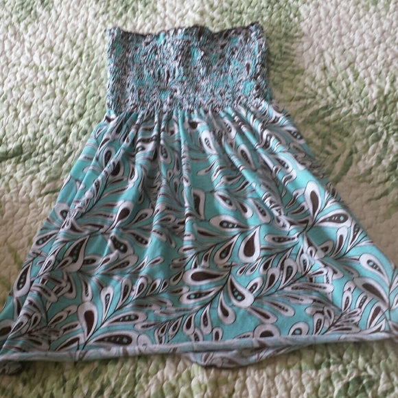 Paisley light blue tube top - Picture 1 of 1