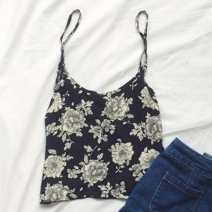 Brandy Melville Floral Crop Tank