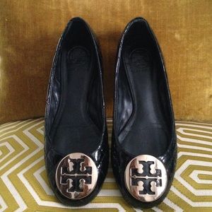 Tory Burch Black Flats