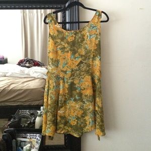 Yellow floral dress