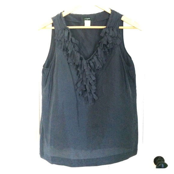 100% silk J Crew blouse tank. - Picture 1 of 1