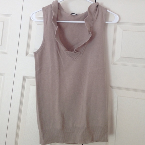 Tan cashmere shirt