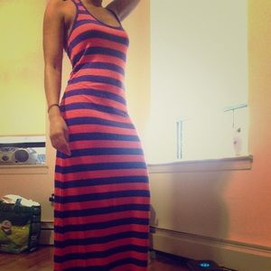 Striped maxi dress