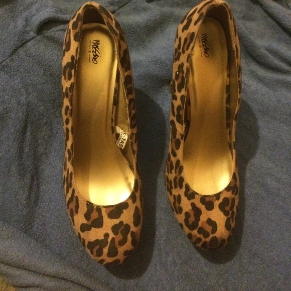 Animal print high heels