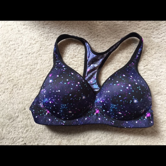 Pink Galaxy Sports Bra