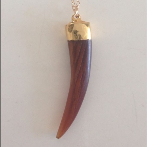 Heather Gardner Tortoise Tusk Necklace. NWOT