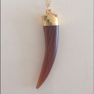 Heather Gardner Tortoise Tusk Necklace. NWOT