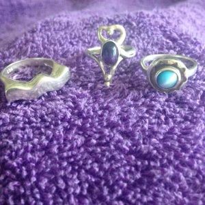 Sterling Silver ring bundle (3)