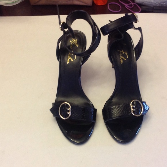 Marc Fisher strappy black heels