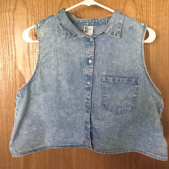 Denim Crop Top