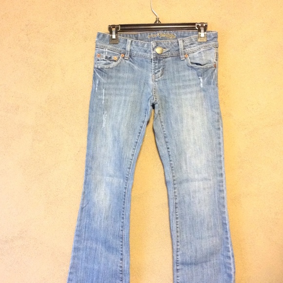 American Eagle Destressed Boot Leg Jeans - Picture 1 of 3