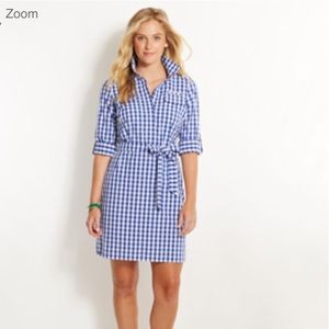 Vineyard Vines Ladies Gingham Harbor Shirt Dress