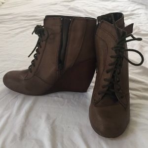 Lace up booties