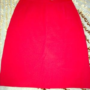 Red skirt