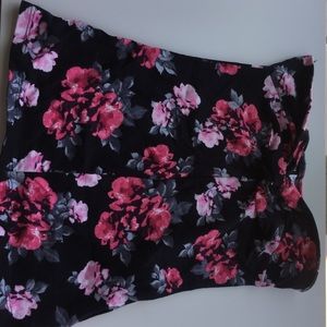 Floral tube top