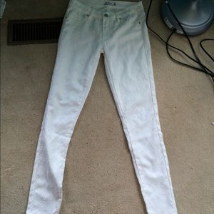 Just fab white print jeans