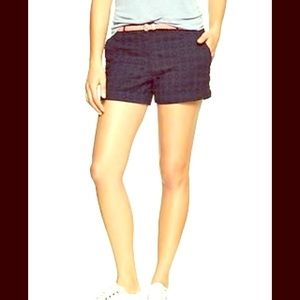 Navy blue eyelet banana republic shorts