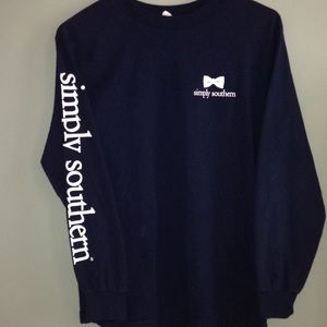 simply southern navy blue long sleeve