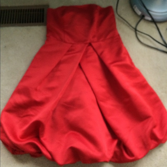 Express tulip strapless dress