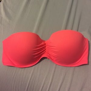 Pink- Victoria Secret strapless swim suit