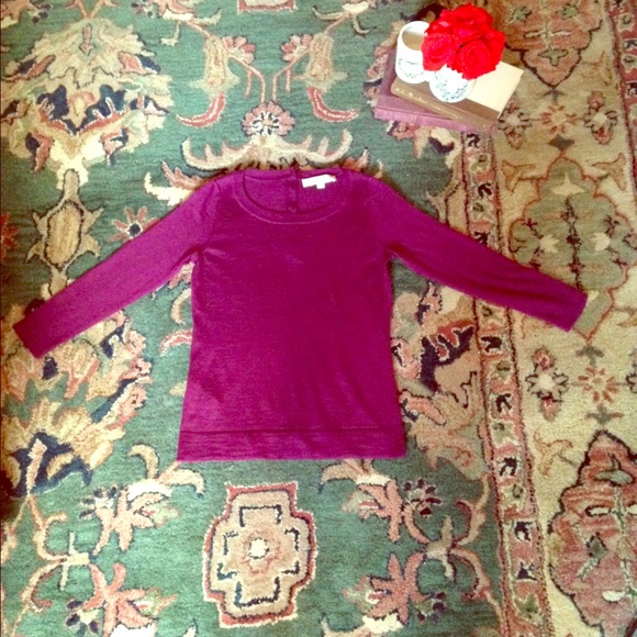 Raspberry lightweight sweater