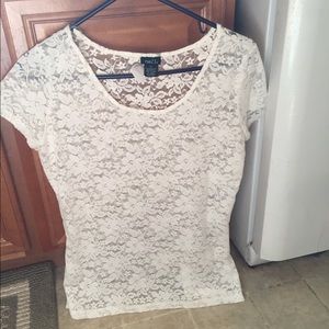 White lace top
