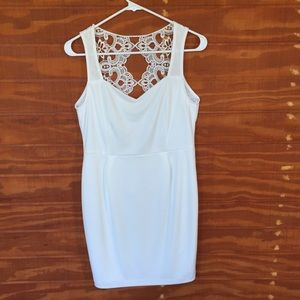 White Lace, Open-Back dress