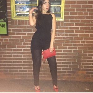 Backless jumpsuit in black...