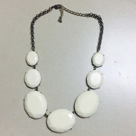 Francesca's Off-White Stone Necklace