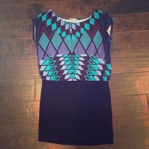 Aztec inspired mini dress