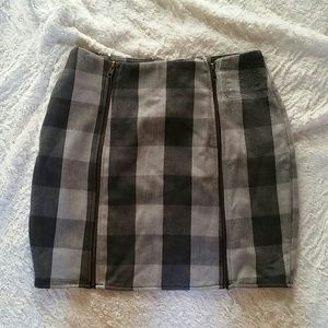 LF Furst of a Kind plaid mini skirt
